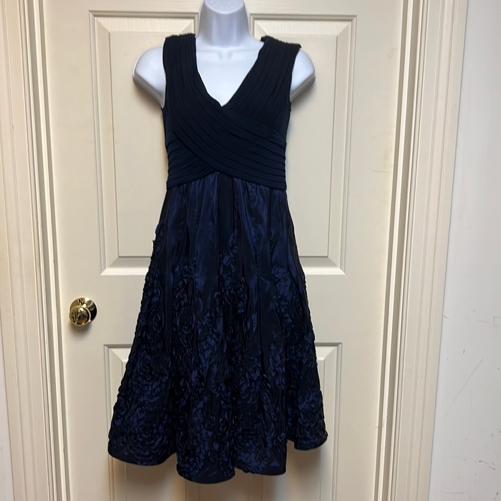 Adrianna Papell Navy Blue dress 4P
